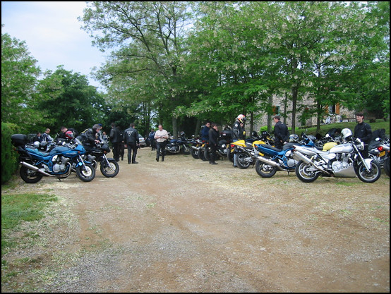 Le parking du gte